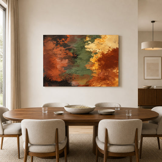 Earthbound Layers Textured Abstract Canvas Art
