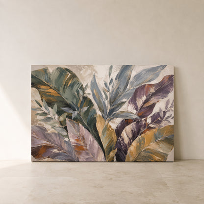 Quiet Garden Modern Botanical Canvas Art