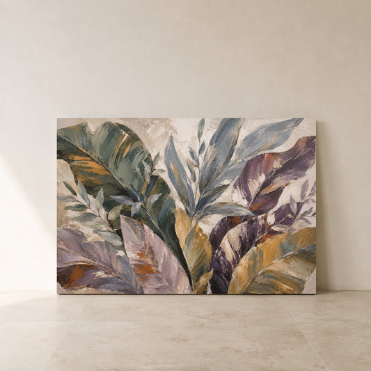 Quiet Garden Modern Botanical Canvas Art