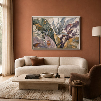 Quiet Garden Modern Botanical Canvas Art