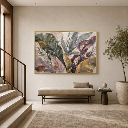 Quiet Garden Modern Botanical Canvas Art