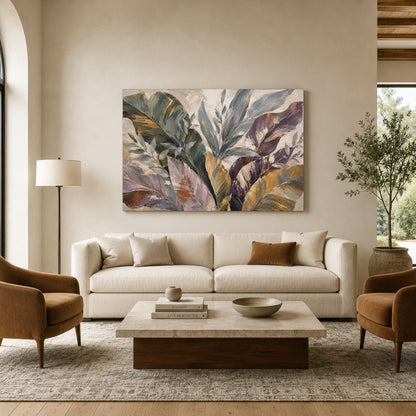 Quiet Garden Modern Botanical Canvas Art