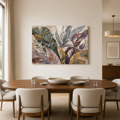 Quiet Garden Modern Botanical Canvas Art