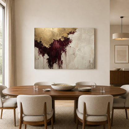 Gilded Fracture Modern Abstract Canvas Art