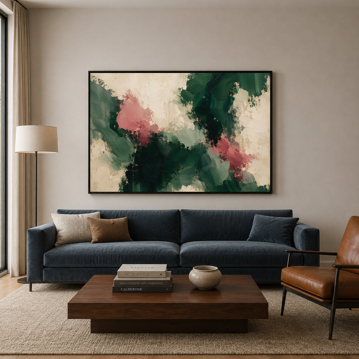 Wild Garden Expressionist Abstract Canvas Art