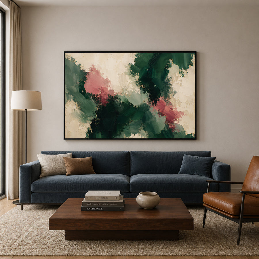 Wild Garden Expressionist Abstract Canvas Art