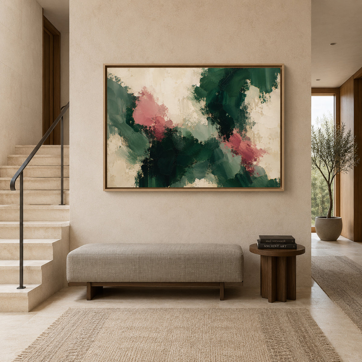 Wild Garden Expressionist Abstract Canvas Art