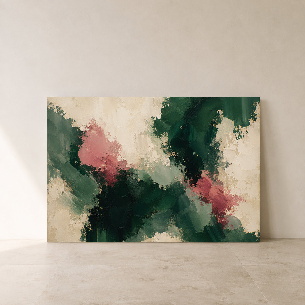 Wild Garden Expressionist Abstract Canvas Art
