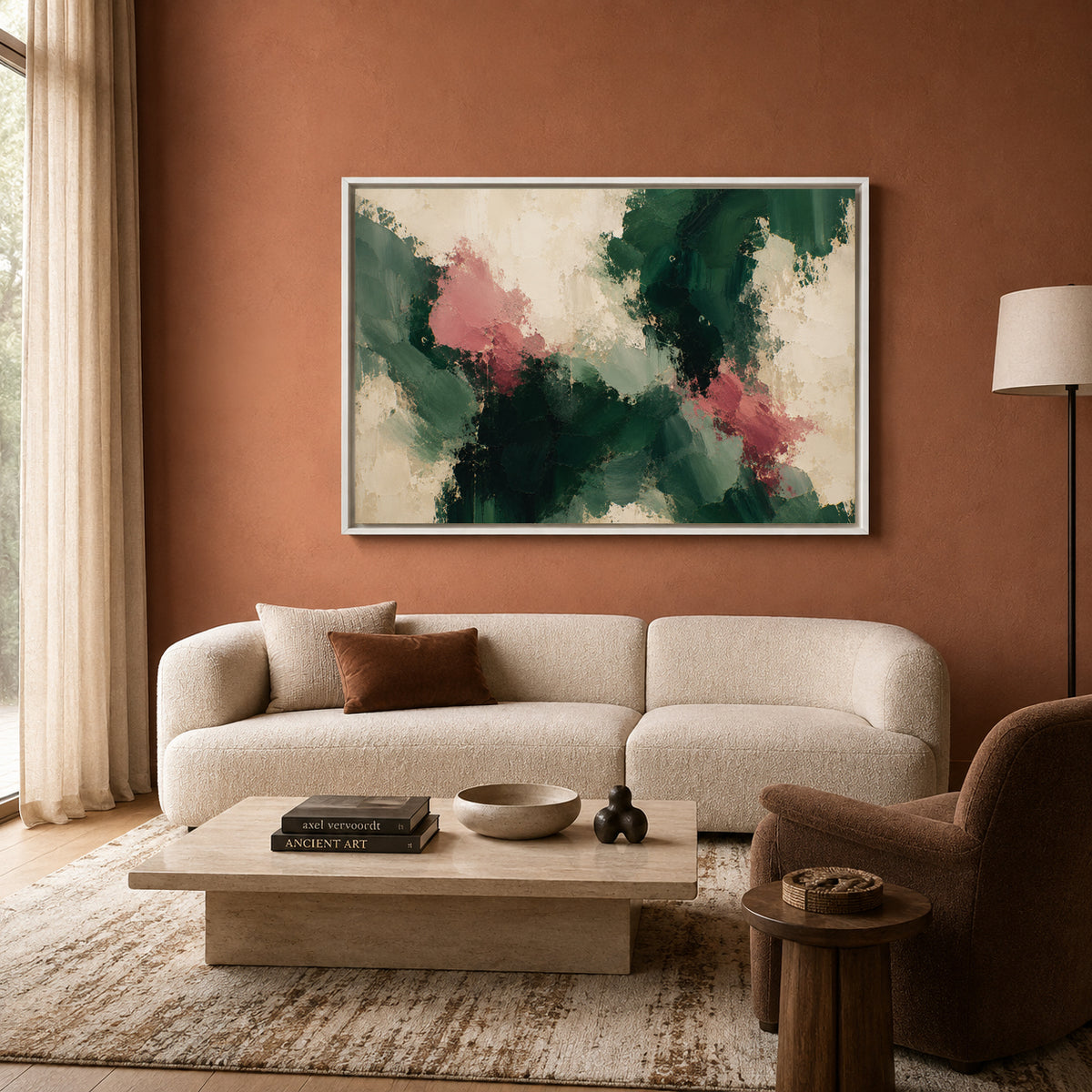 Wild Garden Expressionist Abstract Canvas Art