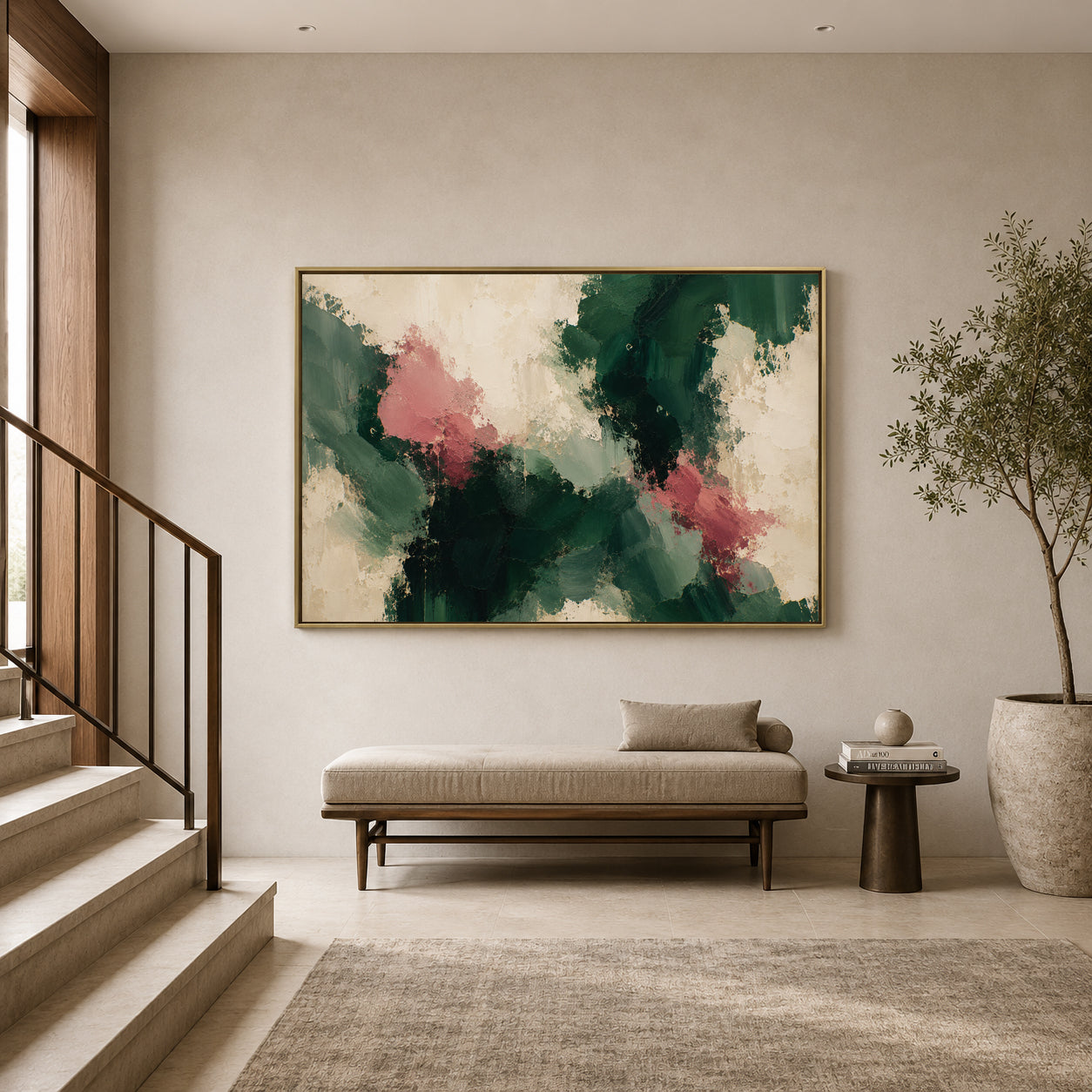 Wild Garden Expressionist Abstract Canvas Art