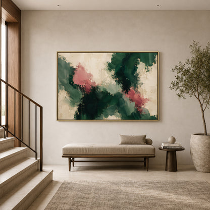 Wild Garden Expressionist Abstract Canvas Art