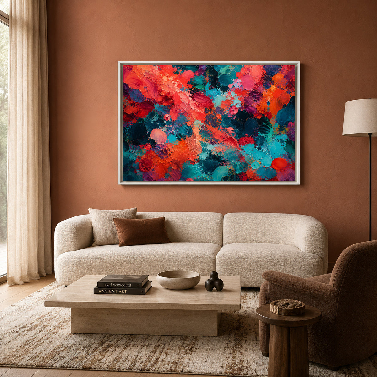 Chromatic Rush Contemporary Abstract Canvas Art