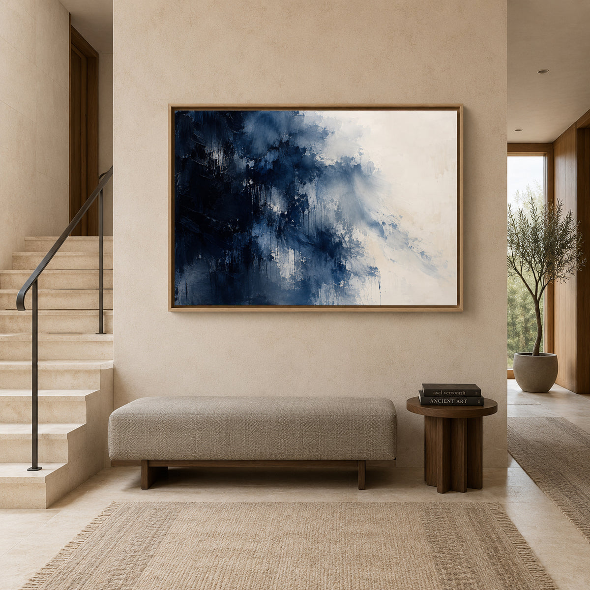 Into the Deep Expressive Abstract Canvas Art
