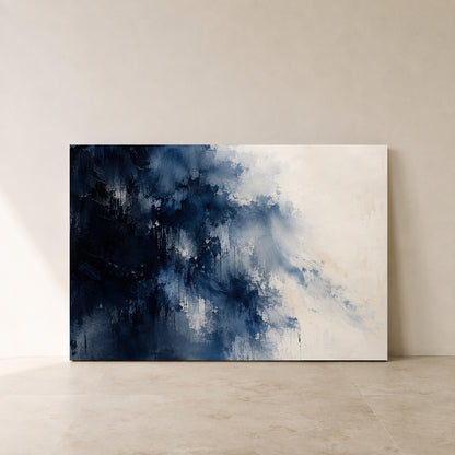 Into the Deep Expressive Abstract Canvas Art