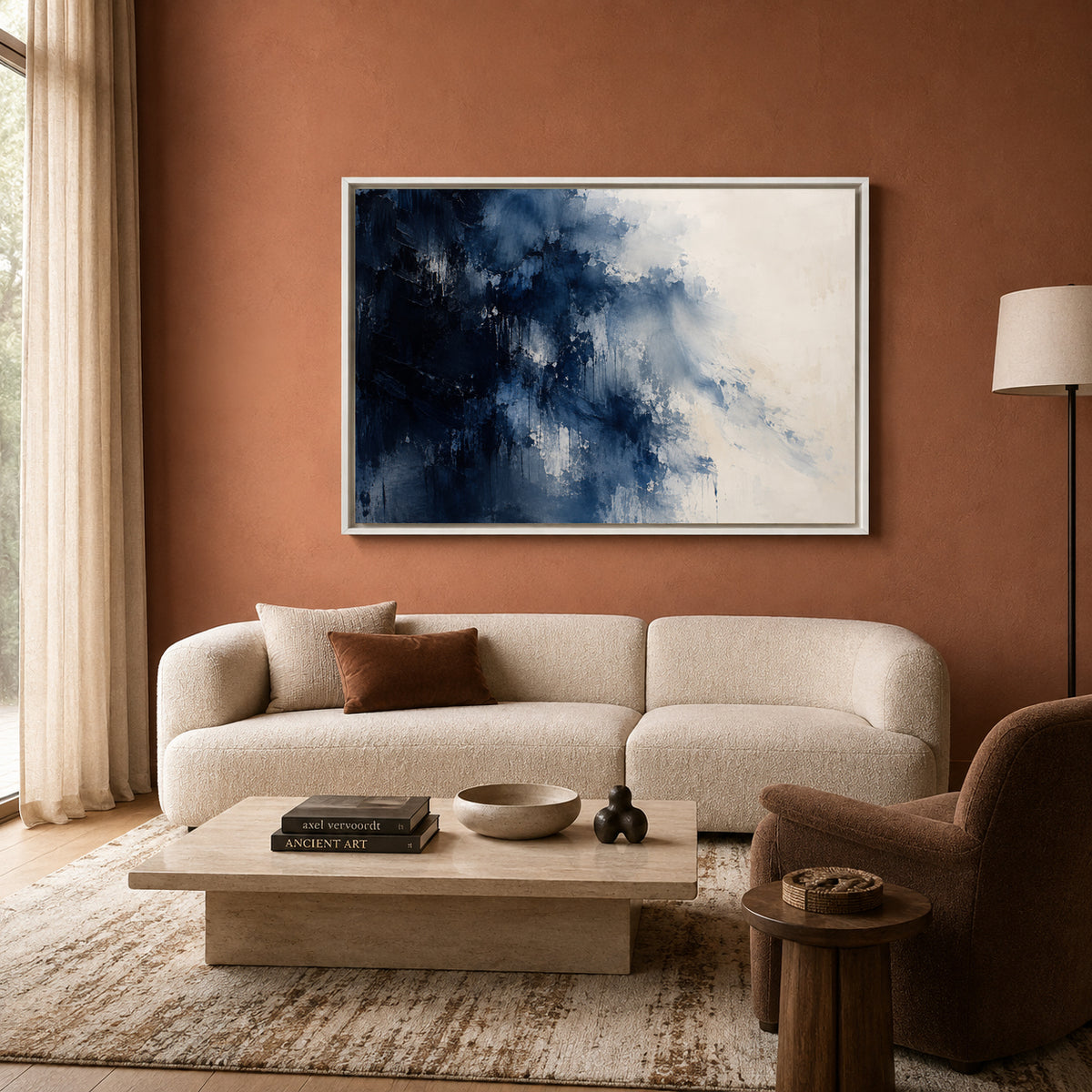 Into the Deep Expressive Abstract Canvas Art