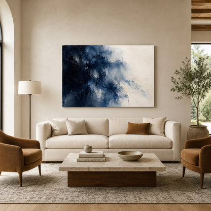Into the Deep Expressive Abstract Canvas Art