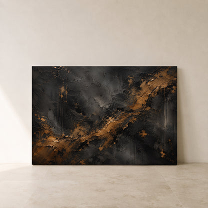 Forged Earth Luxury Textured Modern Canvas Art