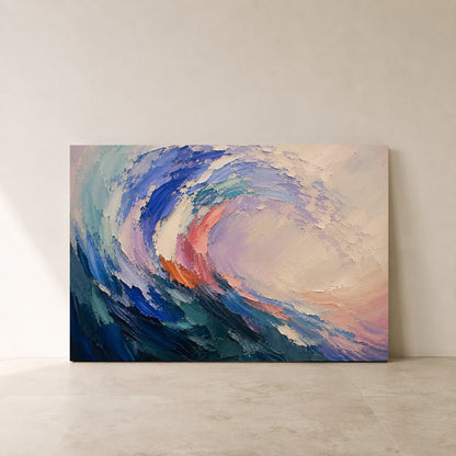 Tidal Motion Contemporary Abstract Canvas Wall Art