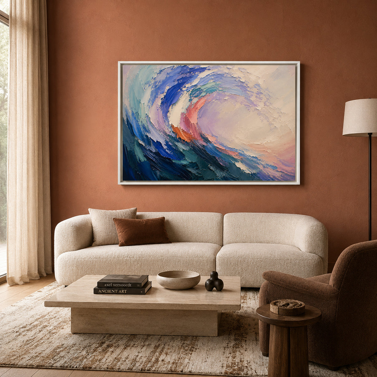 Tidal Motion Contemporary Abstract Canvas Wall Art