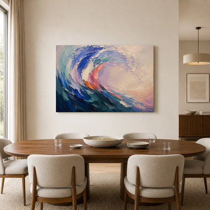 Tidal Motion Contemporary Abstract Canvas Wall Art