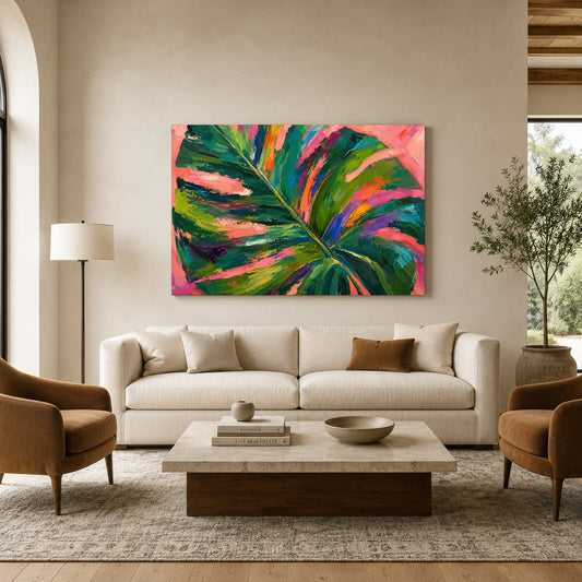 Wild Canopy Expressive Botanical Abstract Canvas Wall Art