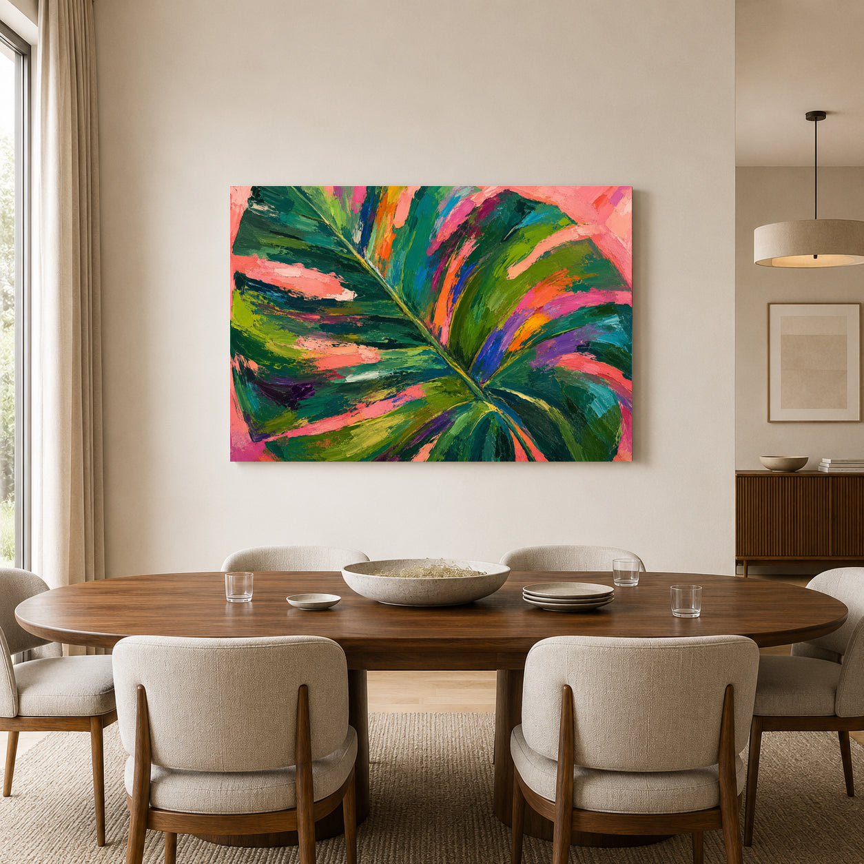 Wild Canopy Expressive Botanical Abstract Canvas Wall Art