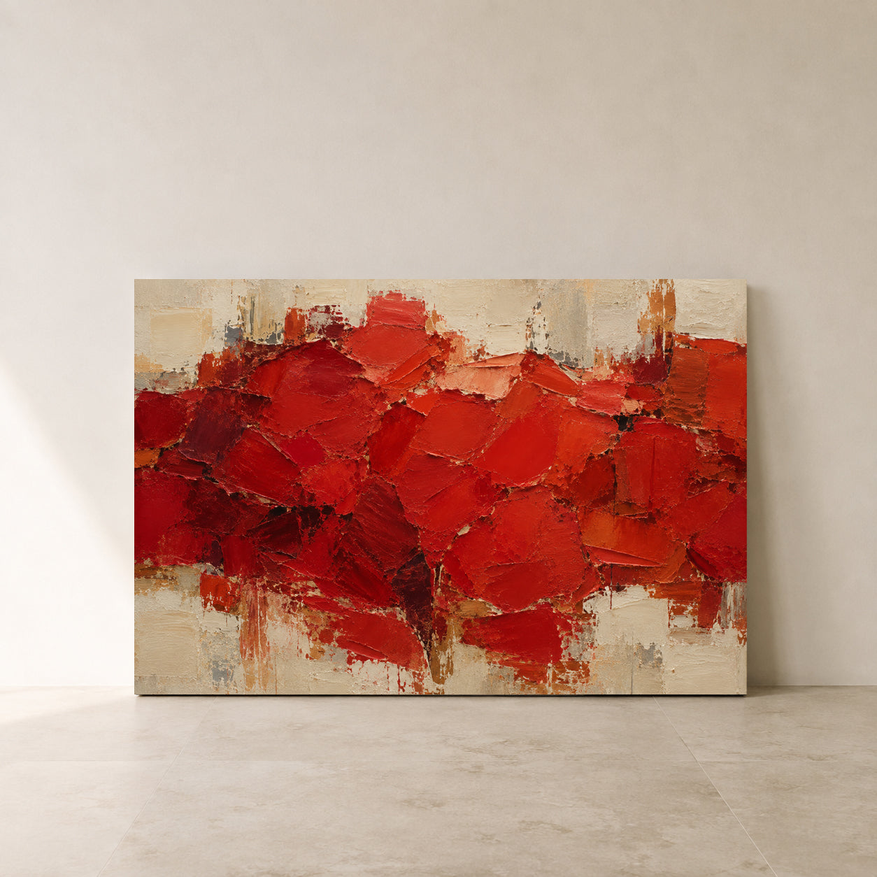 Scarlet Grove Textured Abstract Forest Canvas Wall Art