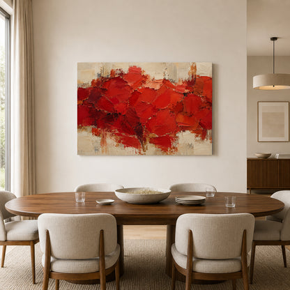Scarlet Grove Textured Abstract Forest Canvas Wall Art