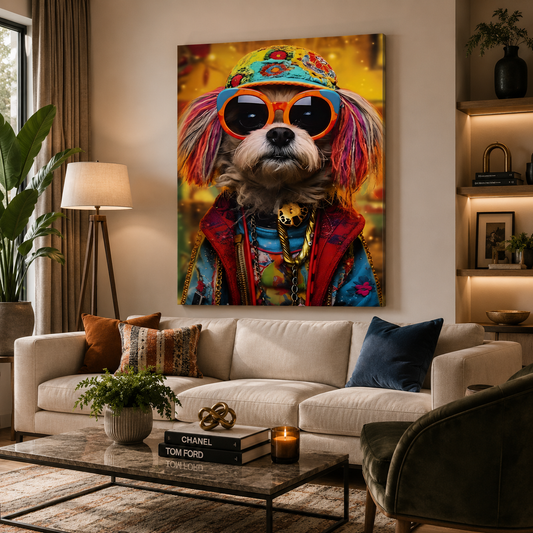 Fur-tastic Vogue Fashion Dog Wall Art for Stylish Home Décor