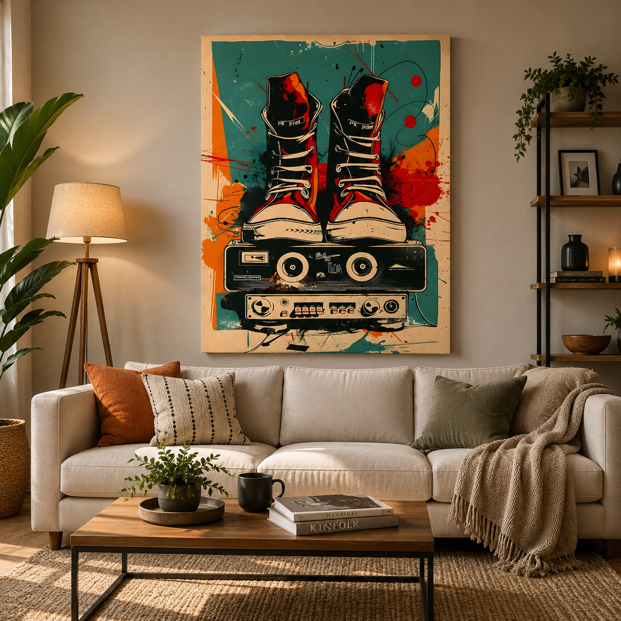 Street Beat Urban Music Wall Art Painting for Modern Interiors