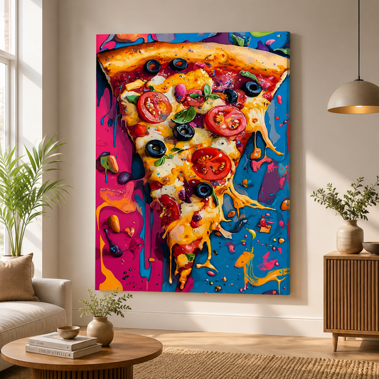 Color Crust Chaos Wall Art Painting for Modern Artistic Decor
