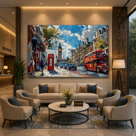 Luxury London Cityscape Canvas Wall Art