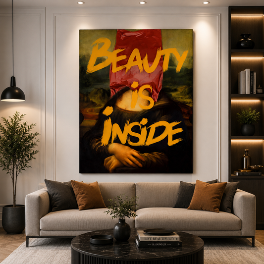 The Graffiti Mona Wall Art Painting for Modern Urban Decor