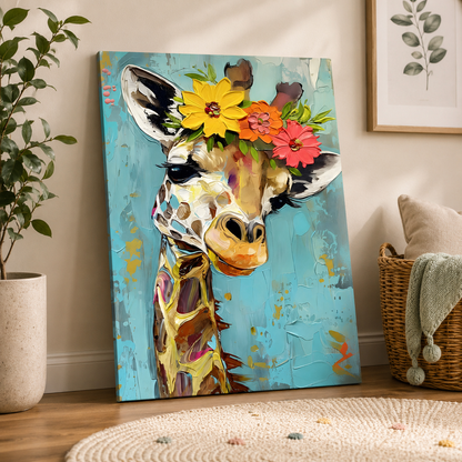 Safari Chic Wall Art Painting for Luxury Modern Home Decor