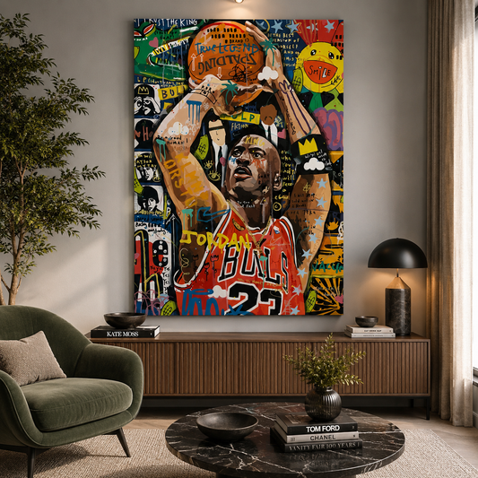 Jordan Street Royalty Wall Art Painting for Urban Style Decor