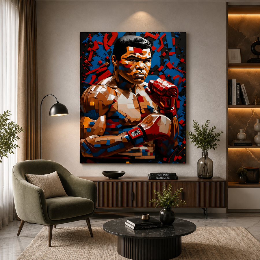 Boxing Royalty Maximalist Wall Art