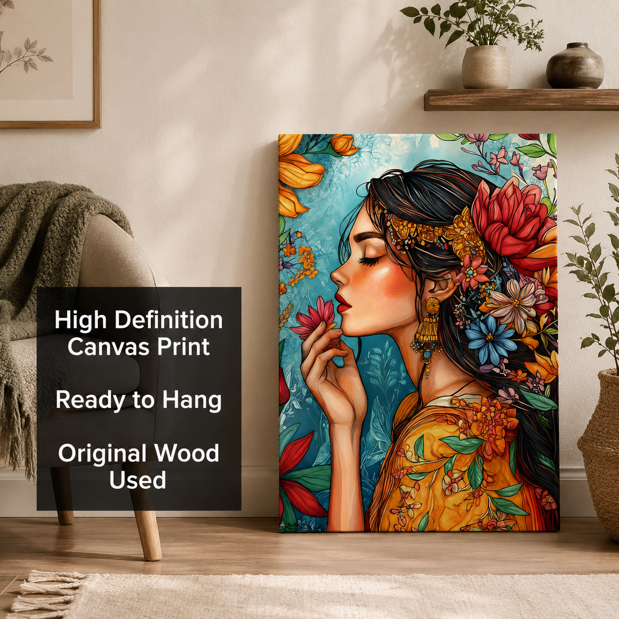 The Blooming Soul Wall Art Painting for Modern Home Decor