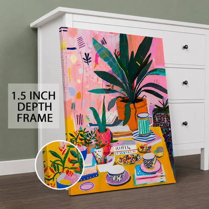 Maximalist Colourful Oil Painting Wall Art for Modern Decor