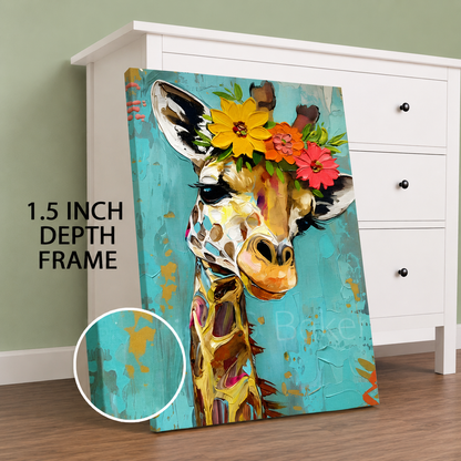 Safari Chic Wall Art Painting for Luxury Modern Home Decor