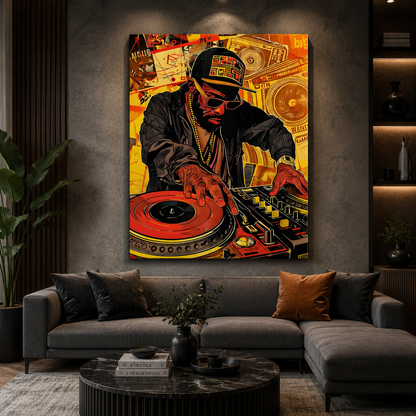 Hip-Hop Frequencies Wall Art Painting for Urban Style Decor