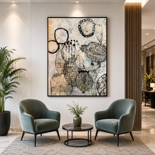 Abstract Geometric Canvas Wall Art