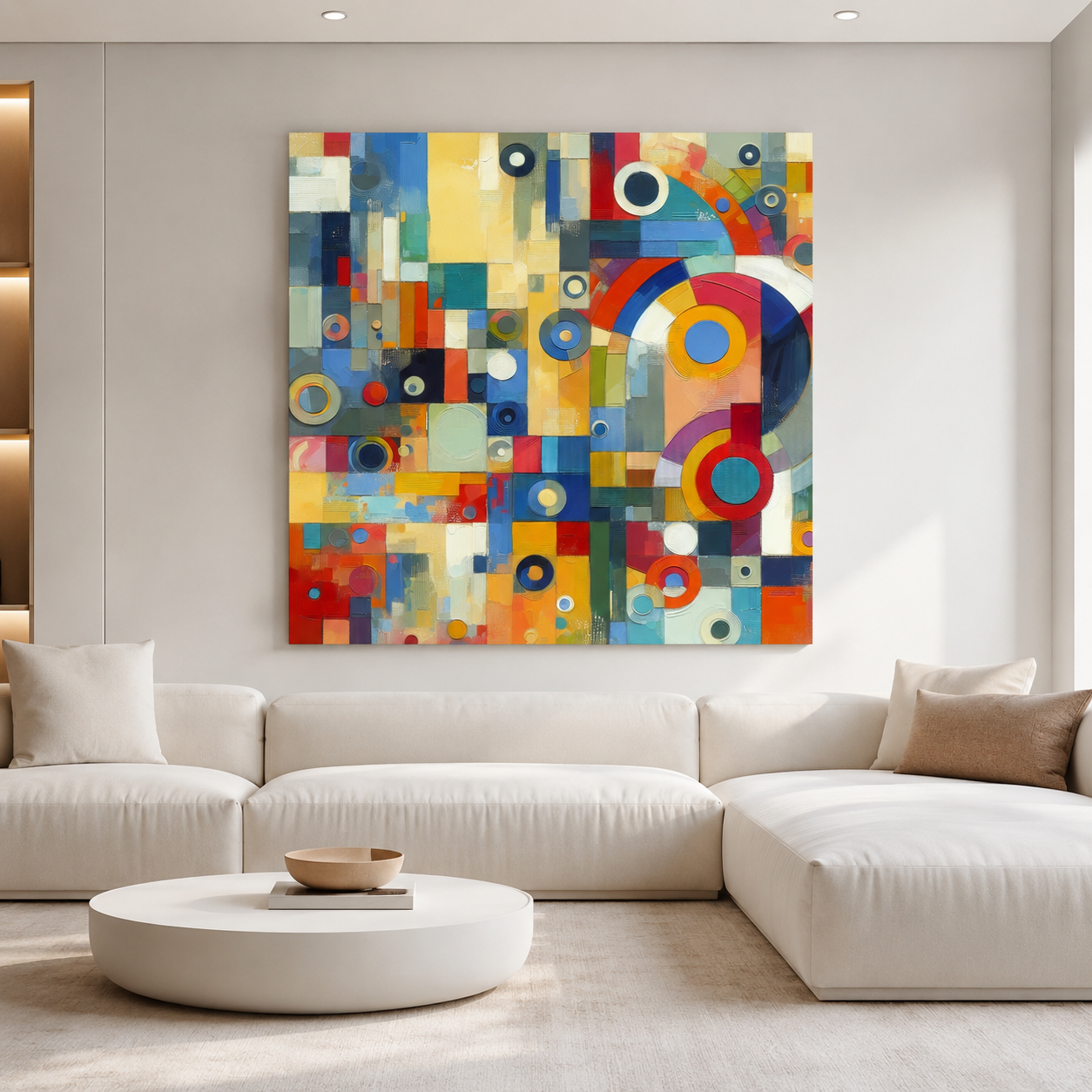 Geometric Abstract Canvas Wall Art