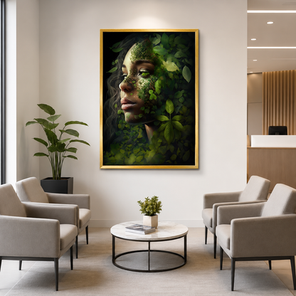 Nature Woman Canvas Wall Art 