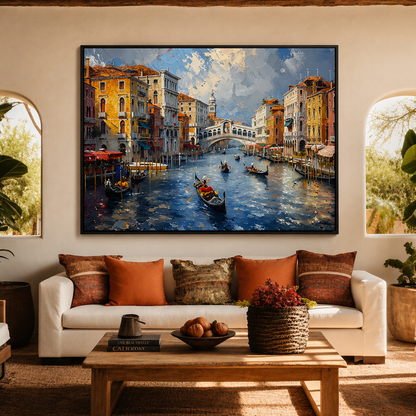 Venice Grand Canal Canvas Wall Art for Living Room Home Decor