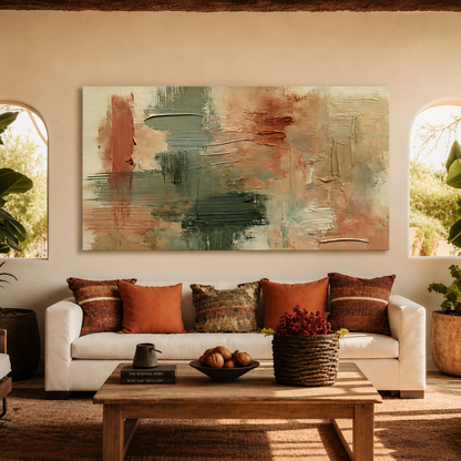Neutral Abstract Canvas Wall Art Modern Minimalist Painting Home Decor