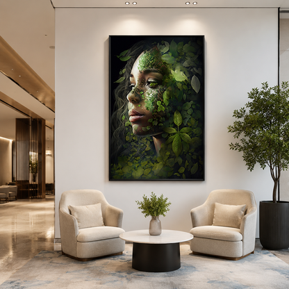 Nature Woman Canvas Wall Art 