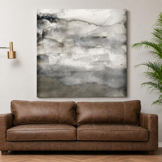 Minimalist Abstract Landscape Canvas Wall Art Modern Neutral Painting
