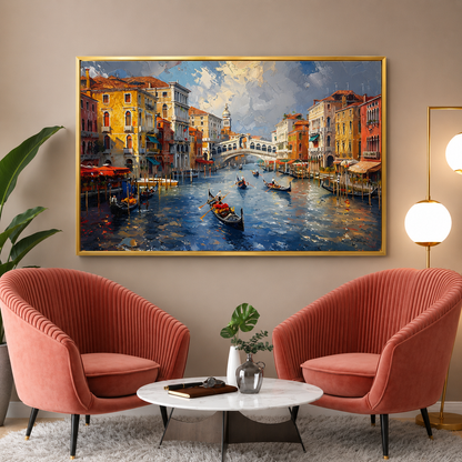Venice Grand Canal Canvas Wall Art for Living Room Home Decor