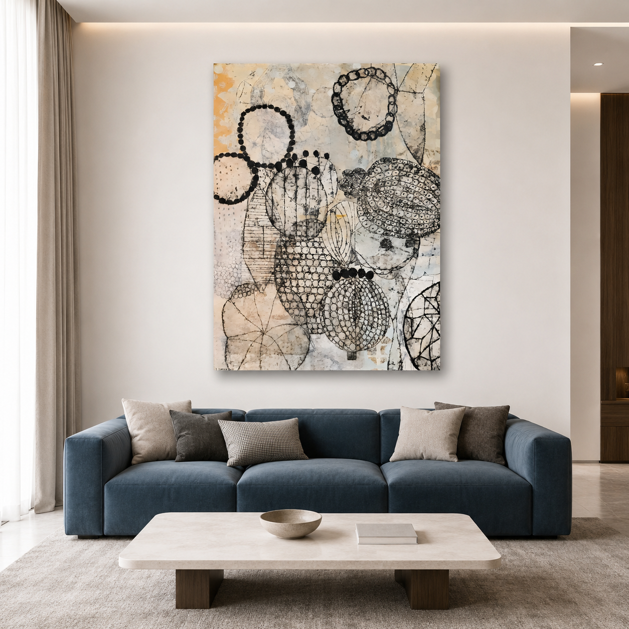 Abstract Geometric Canvas Wall Art