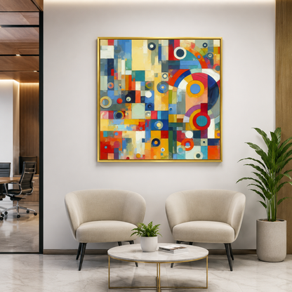Geometric Abstract Canvas Wall Art